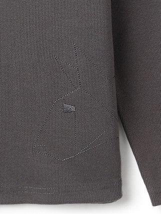 Boys Dark Grey Henley Neck Solid T-Shirt