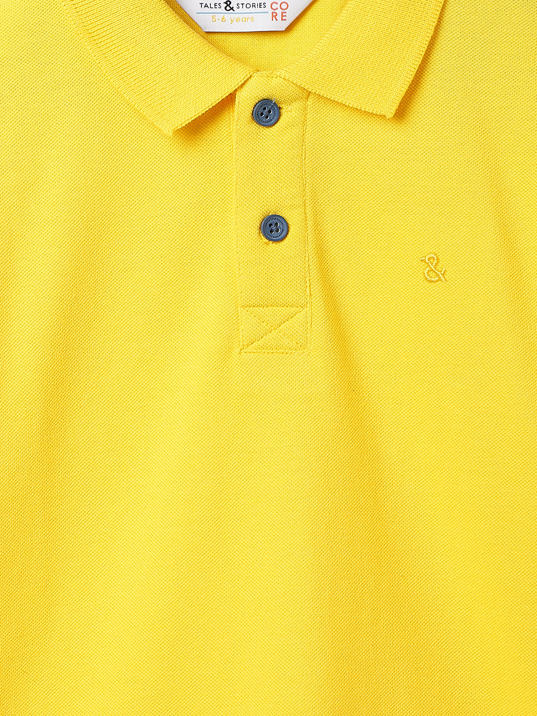 Boys Yellow Polo T-Shirt