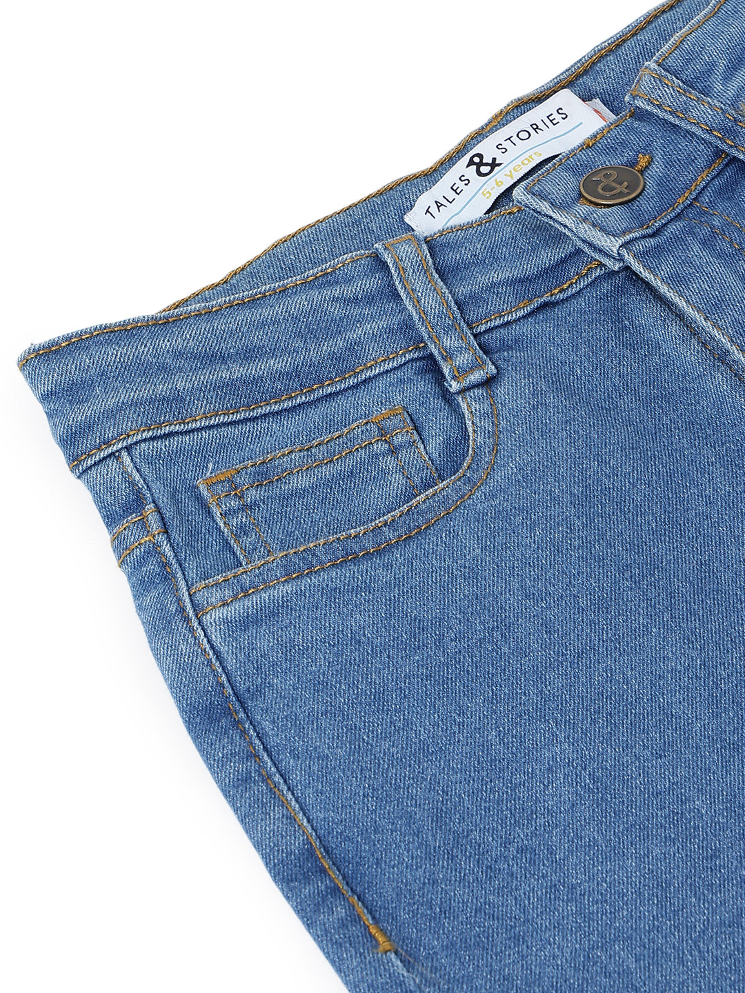 Boys Light Blue Denim Straight Fit Jeans