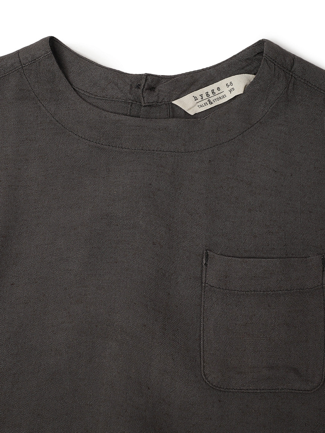 Boys Grey Cotton Solid Full Sleeve Shirt