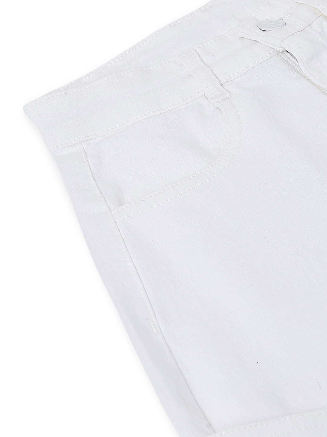 Boys White Barrel Fit Casual Jeans