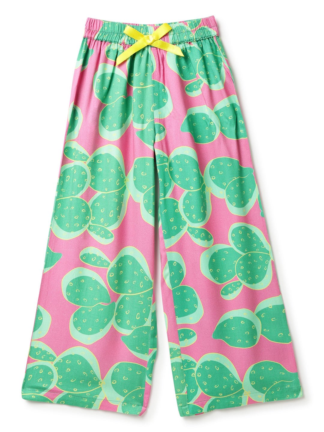 Girls Multi Color Viscose Printed Co-ords Set
