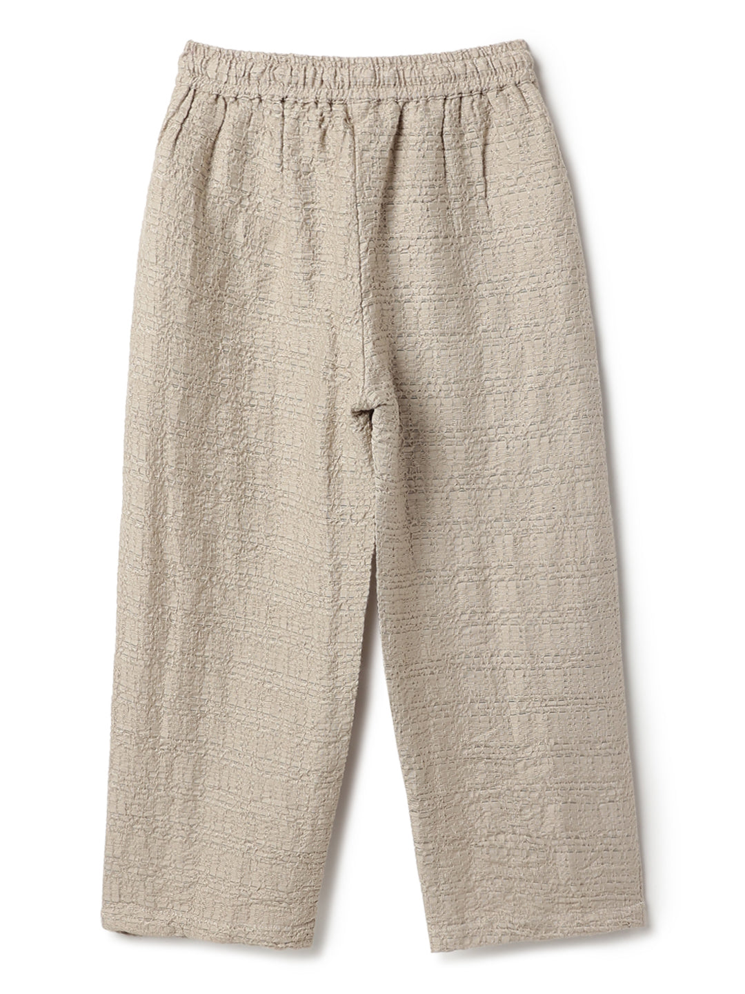 Girls Beige Solid Top & Palazzo Co-ord Set