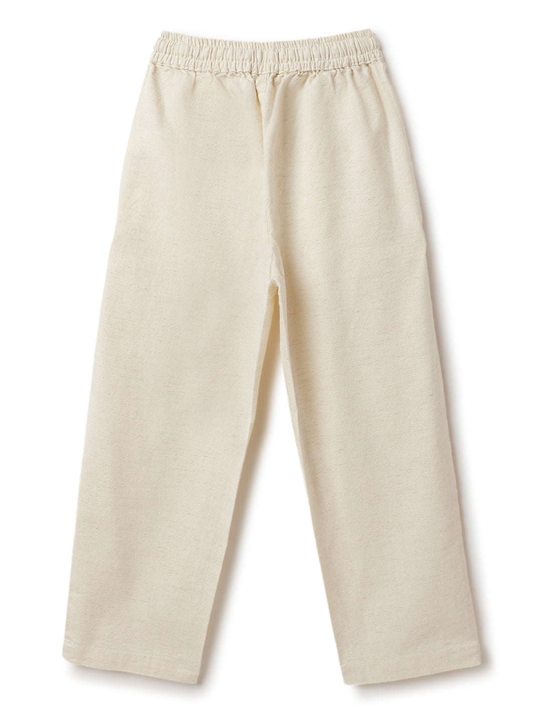 Boys & Girls Cotton Linen Beige Shirt & Trouser Co-Ord Set