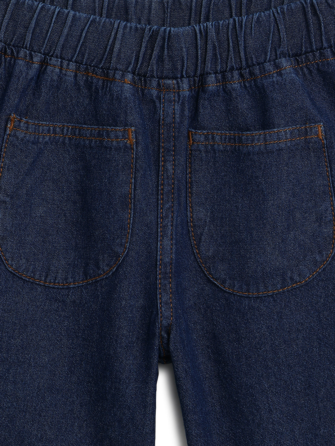 Boys Dark Blue Denim Oversized Shirt & Shorts Co-Ord Set