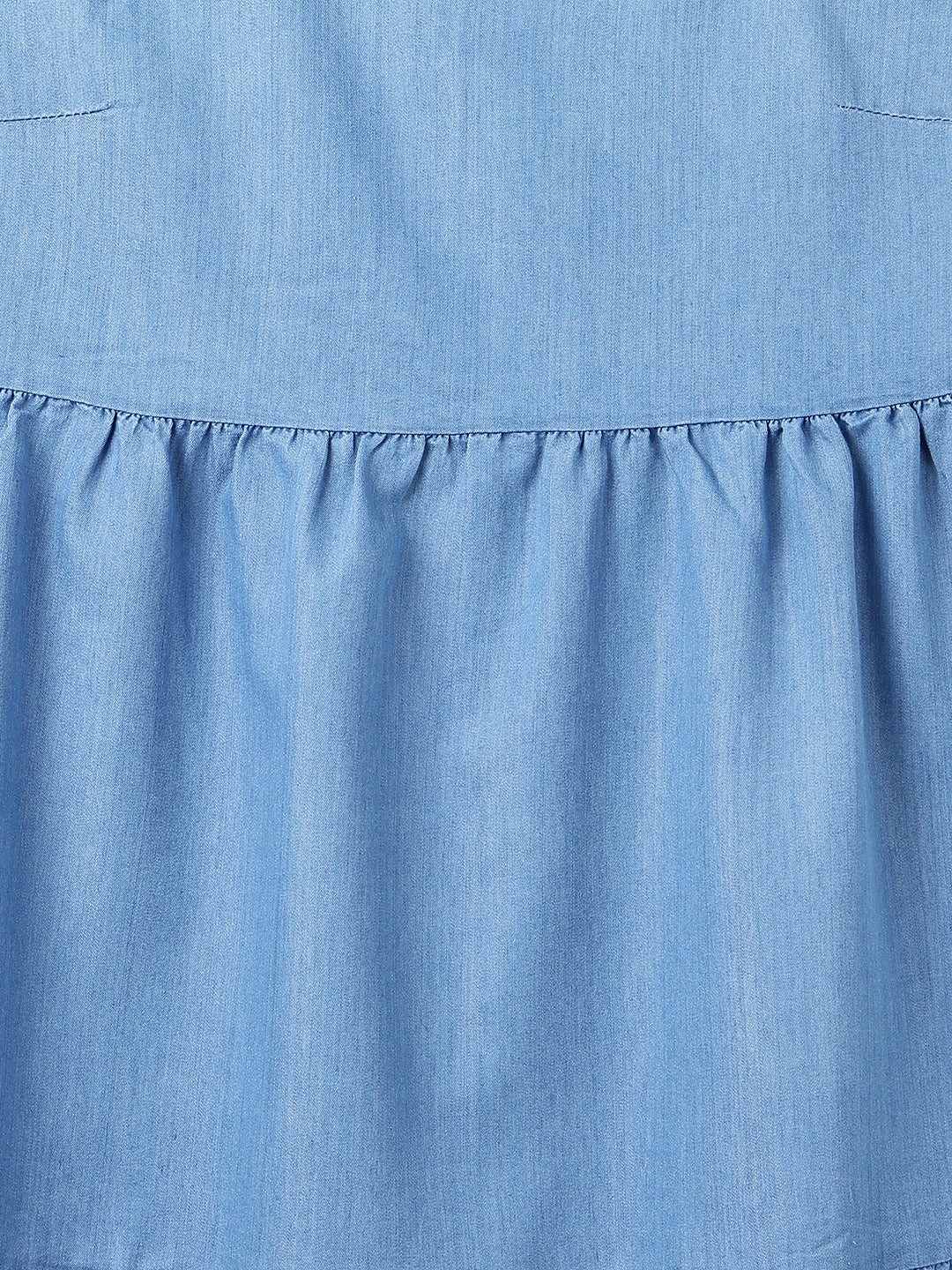 Women's Light Blue Denim Maxi Dress