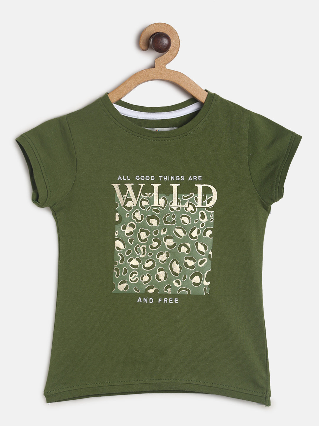 Girls Olive Top