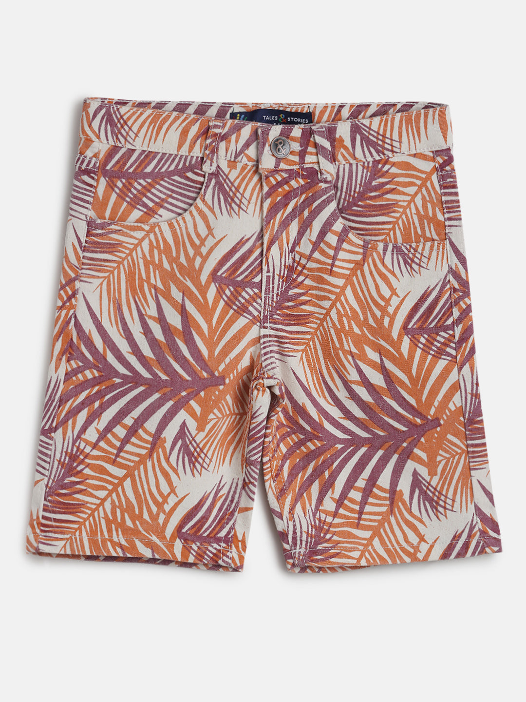 Boys Regular Fit Multi Color Cotton Shorts