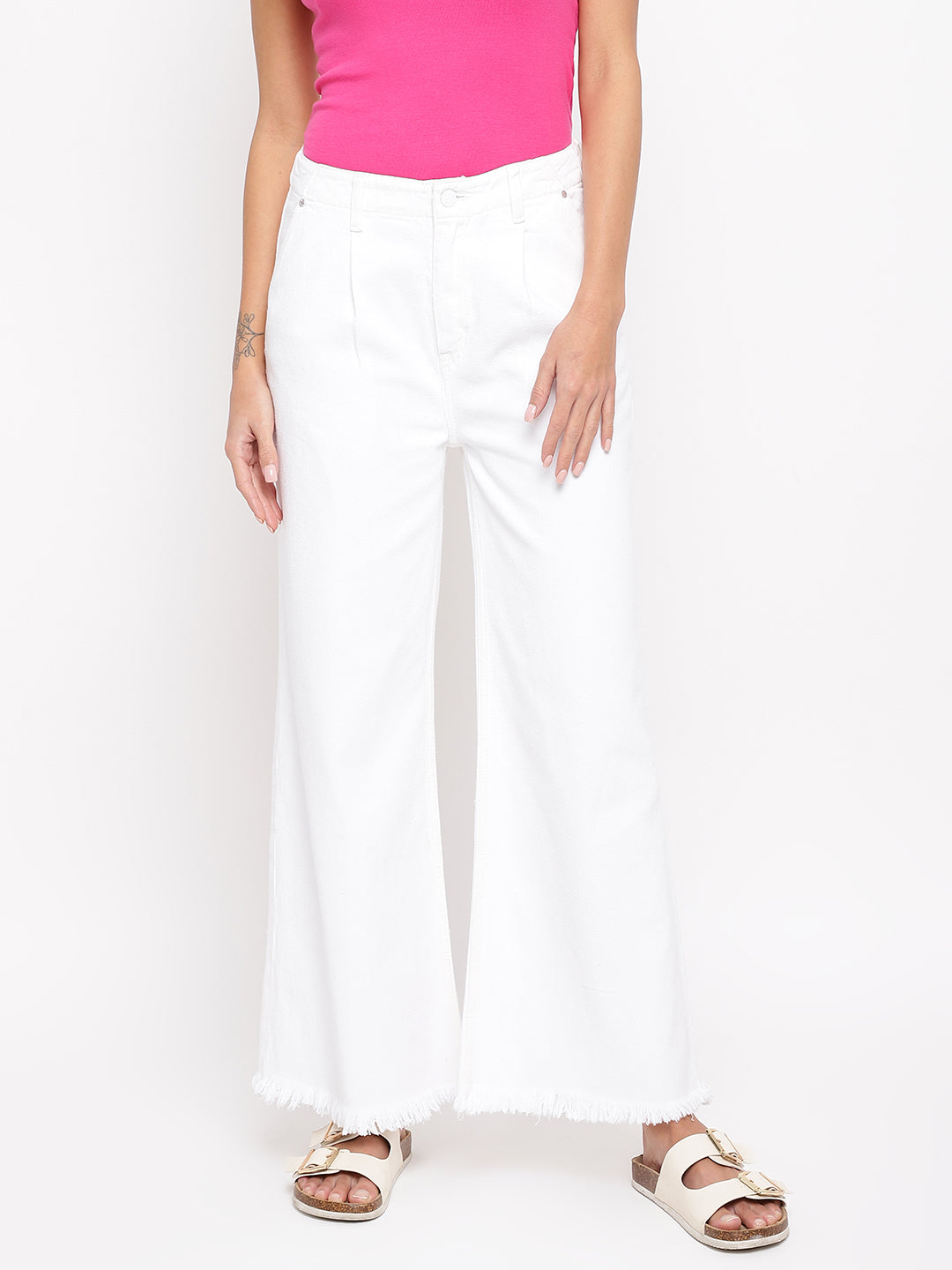 Women White Flared Jeans