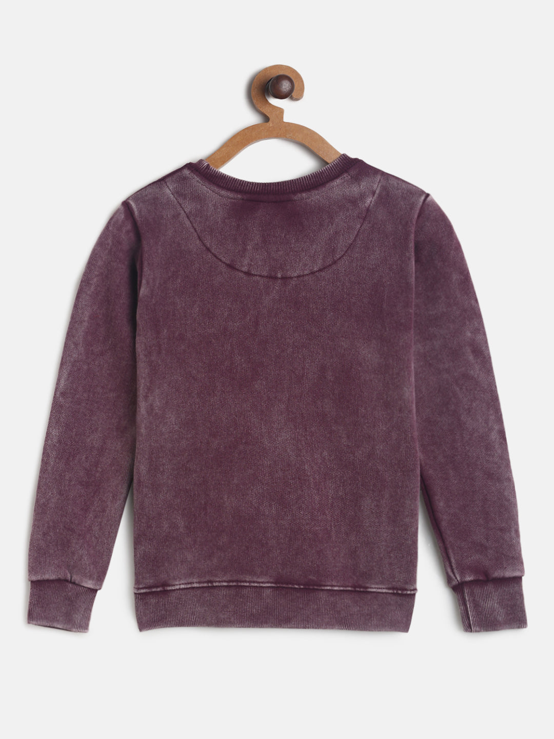 Girls Light Pink Printed Sweatshirt