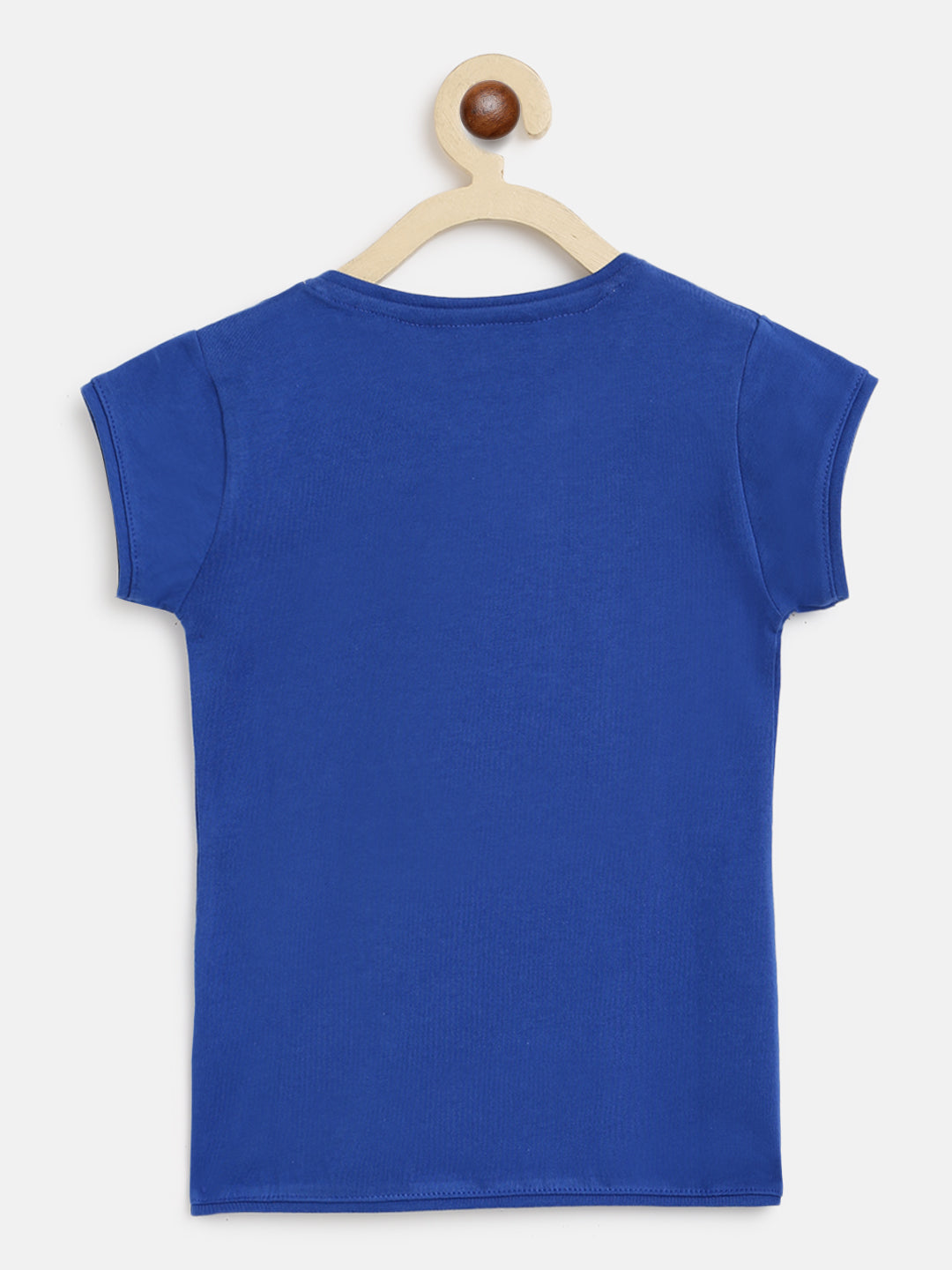 Girls Blue Printed T-Shirt