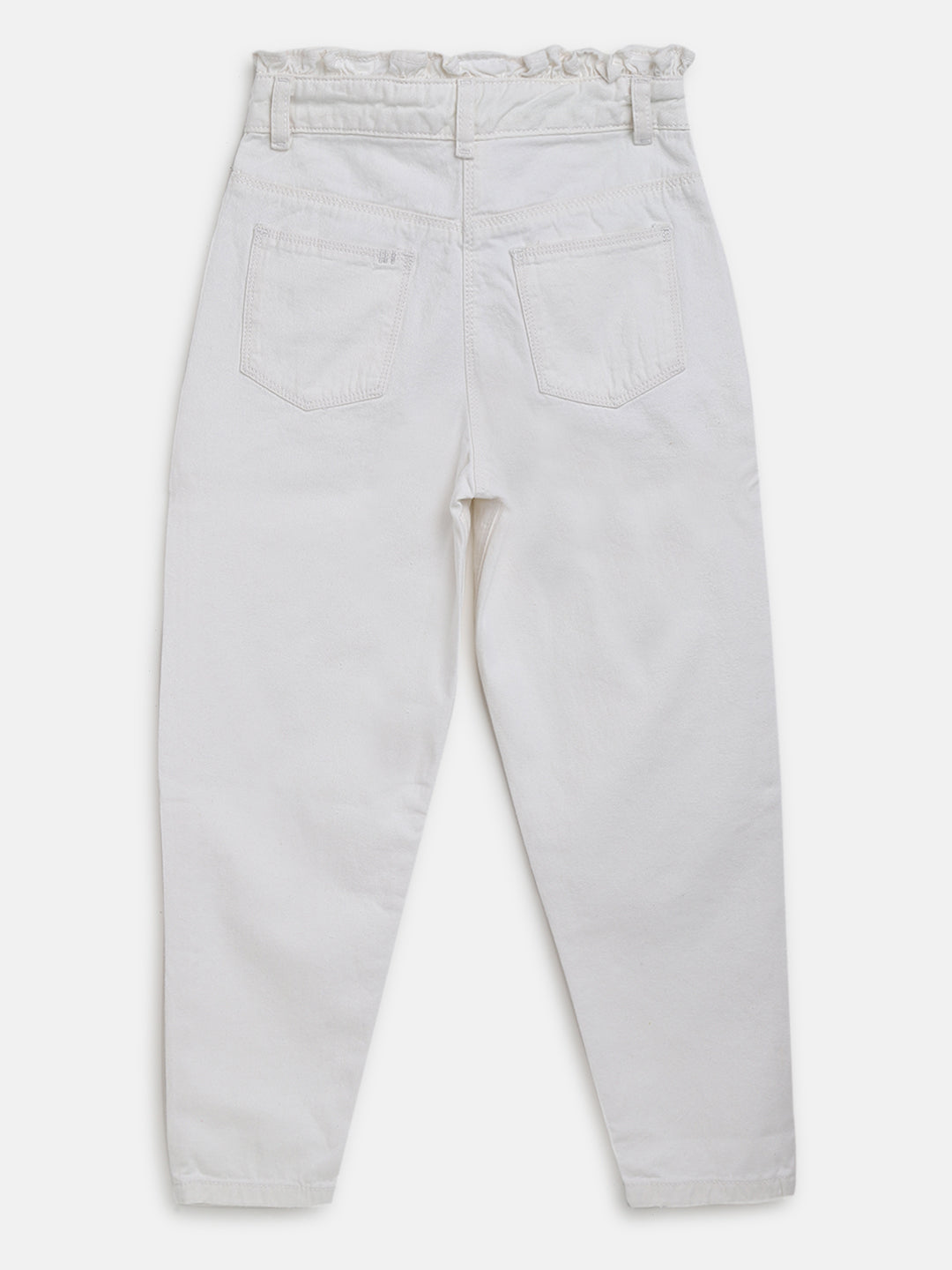 Girls White Trouser