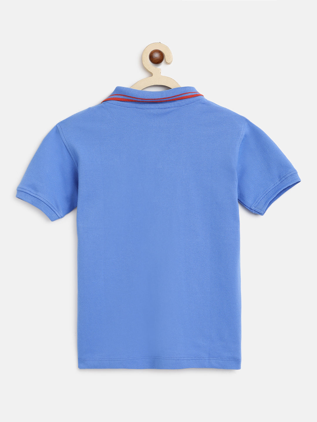 Boys Blue Polo Cotton T-Shirt