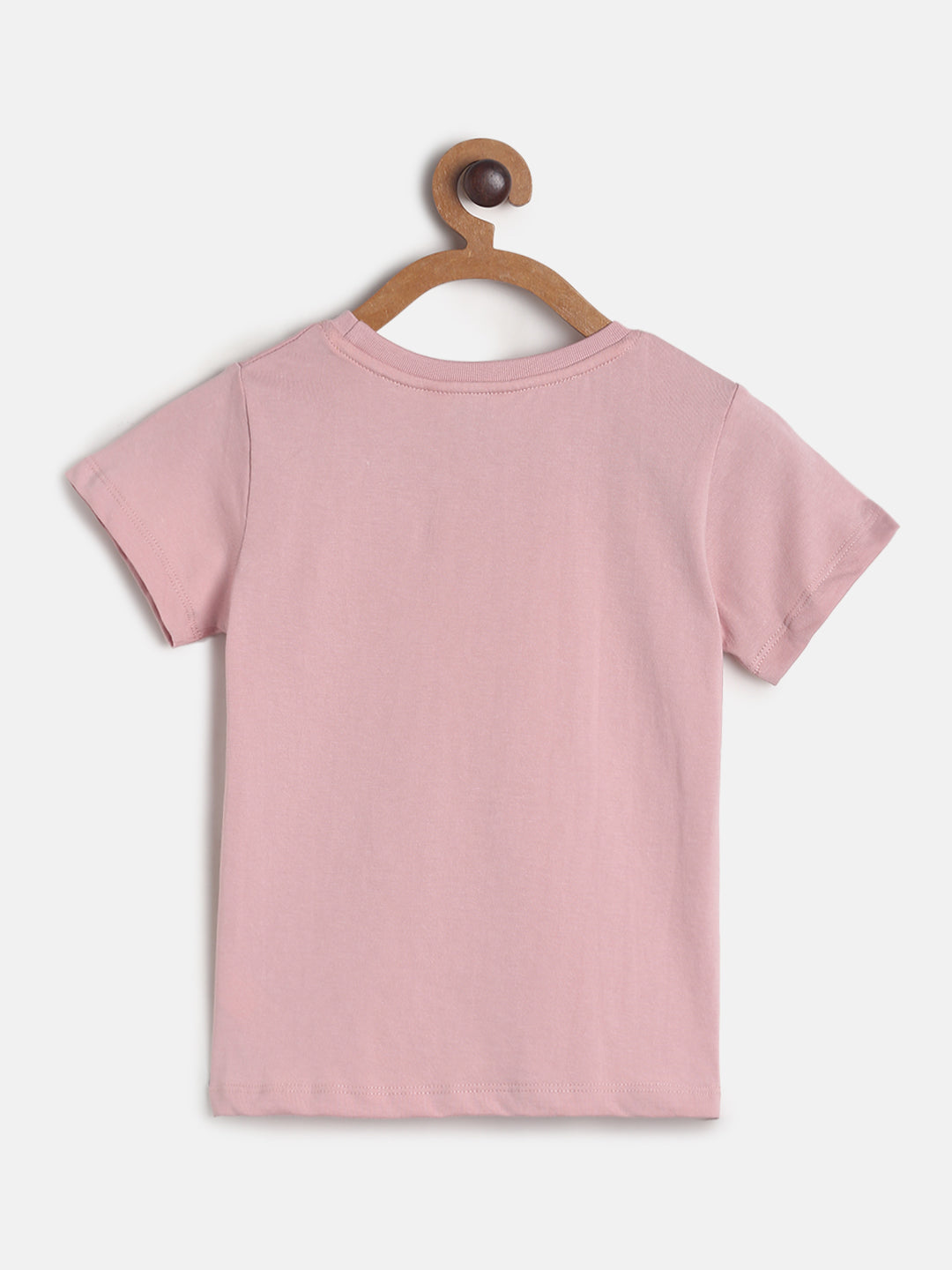 Girls Pink & Yellow Cotton Night Suit
