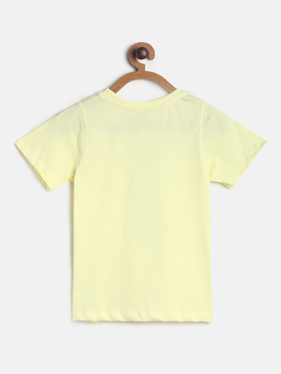 Boys Yellow & White Printed Cotton Night Suit