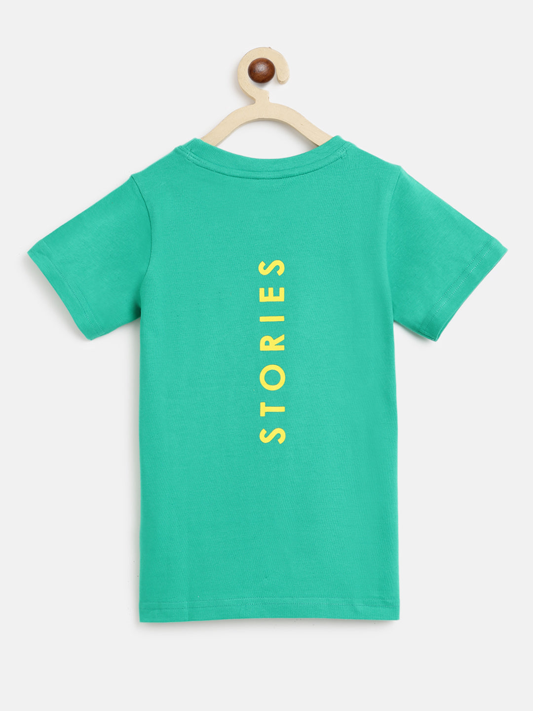 Boys Mint Green Cotton T-Shirt