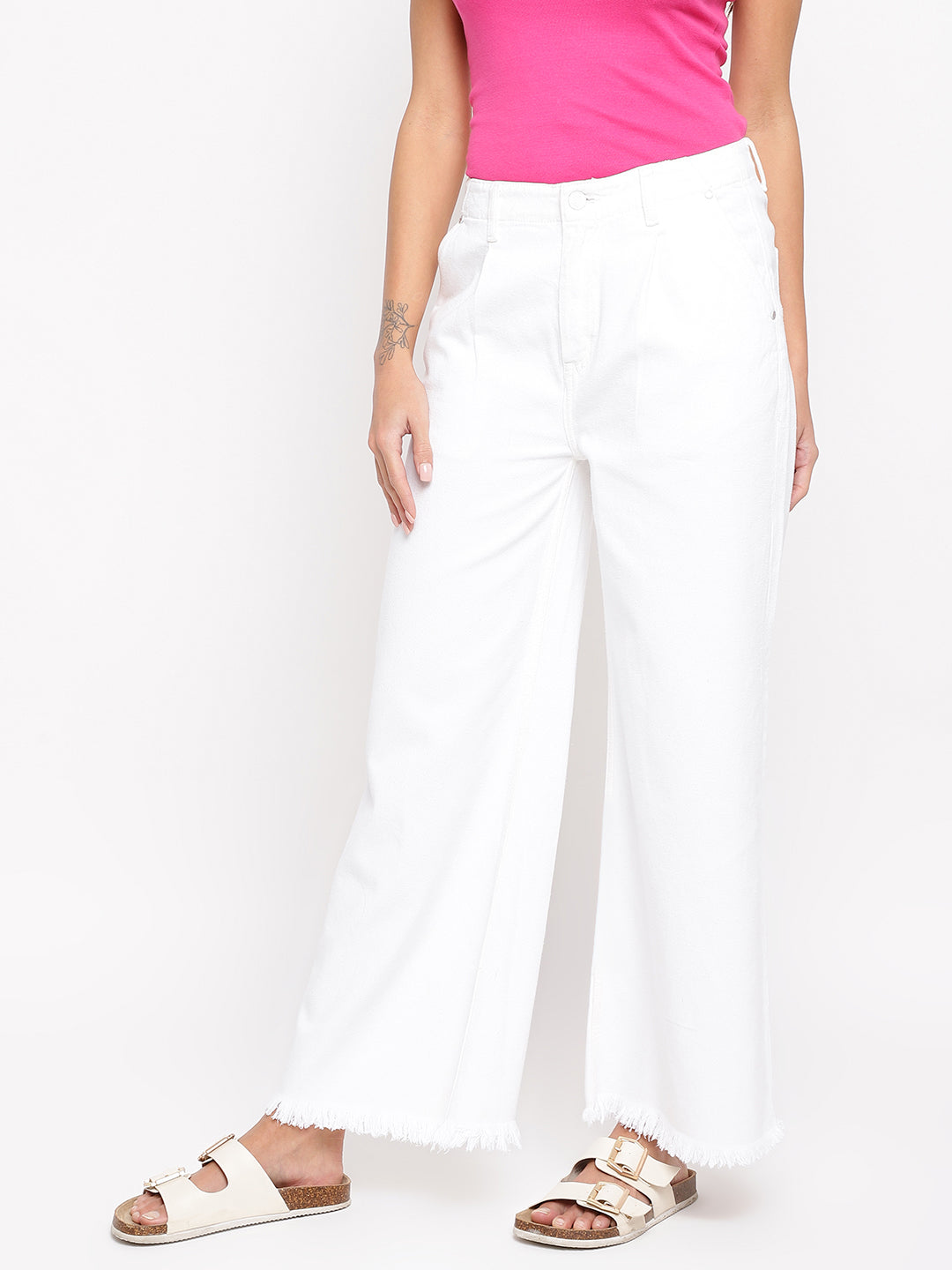 Women White Flared Jeans