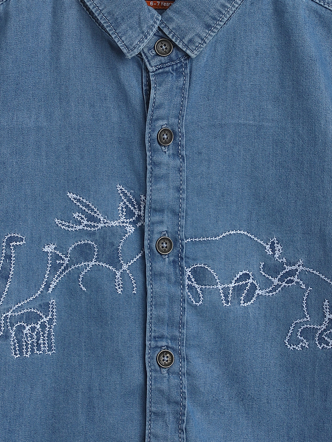Boys Blue Pure Cotton Casual Shirt