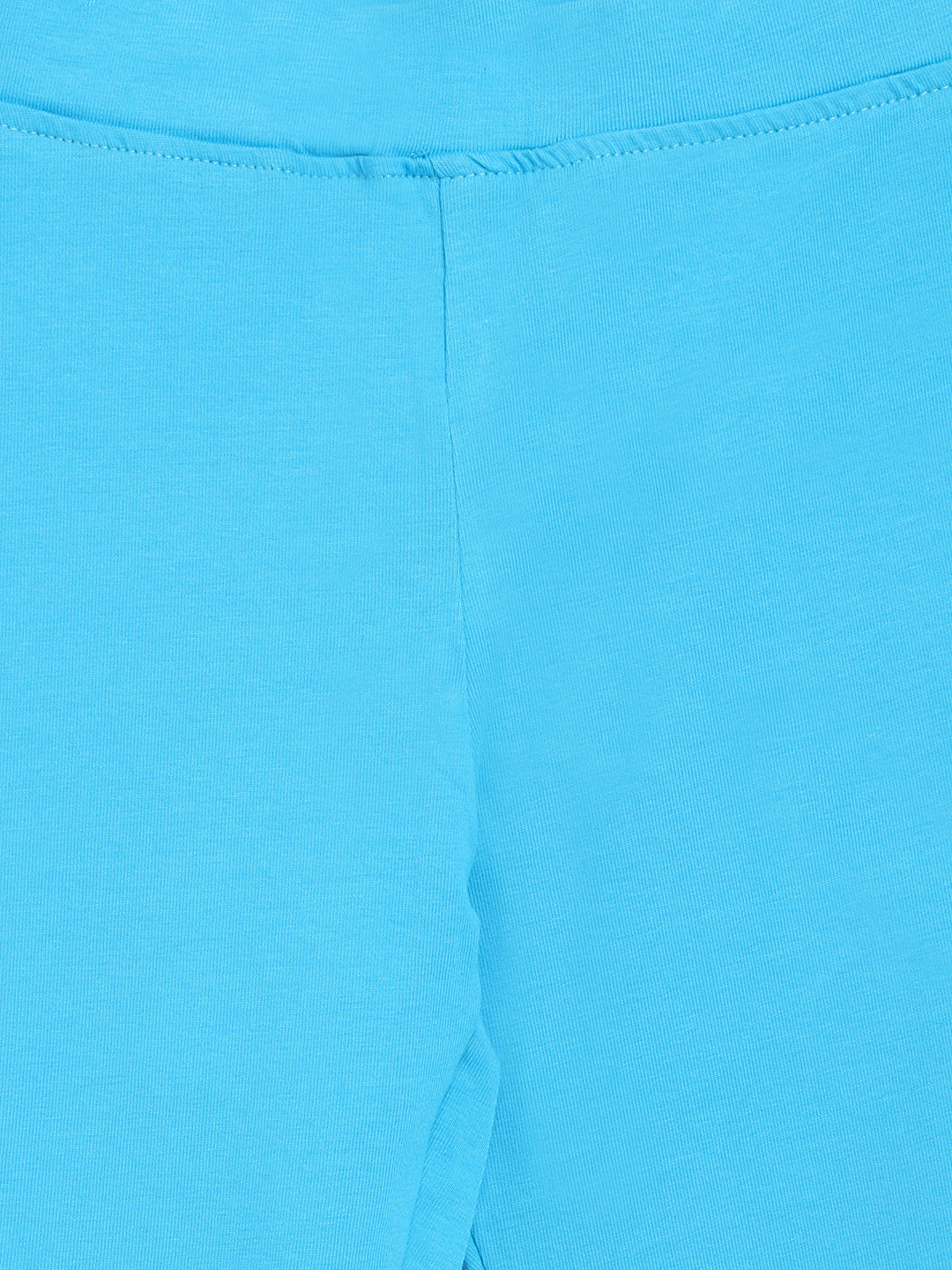 Girls Sky Blue Cotton Leggings
