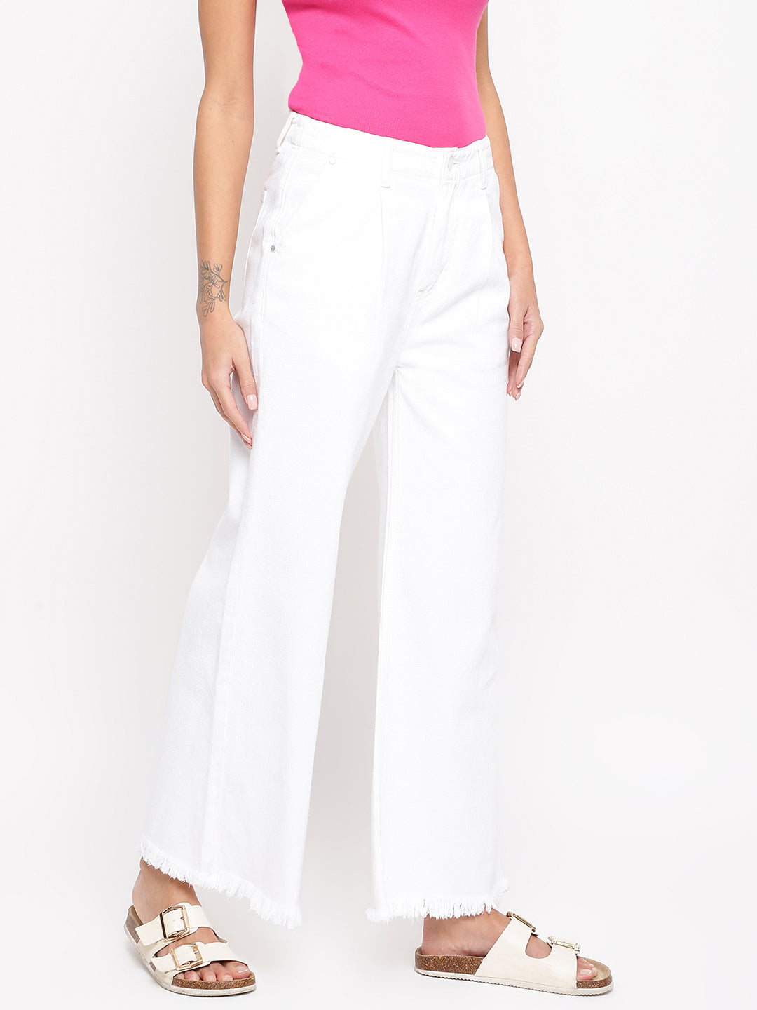Women White Flared Jeans
