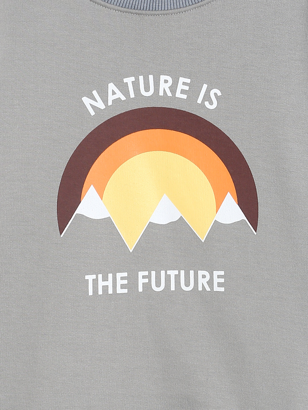 Boys Grey Rainbow Print Sweatshirt