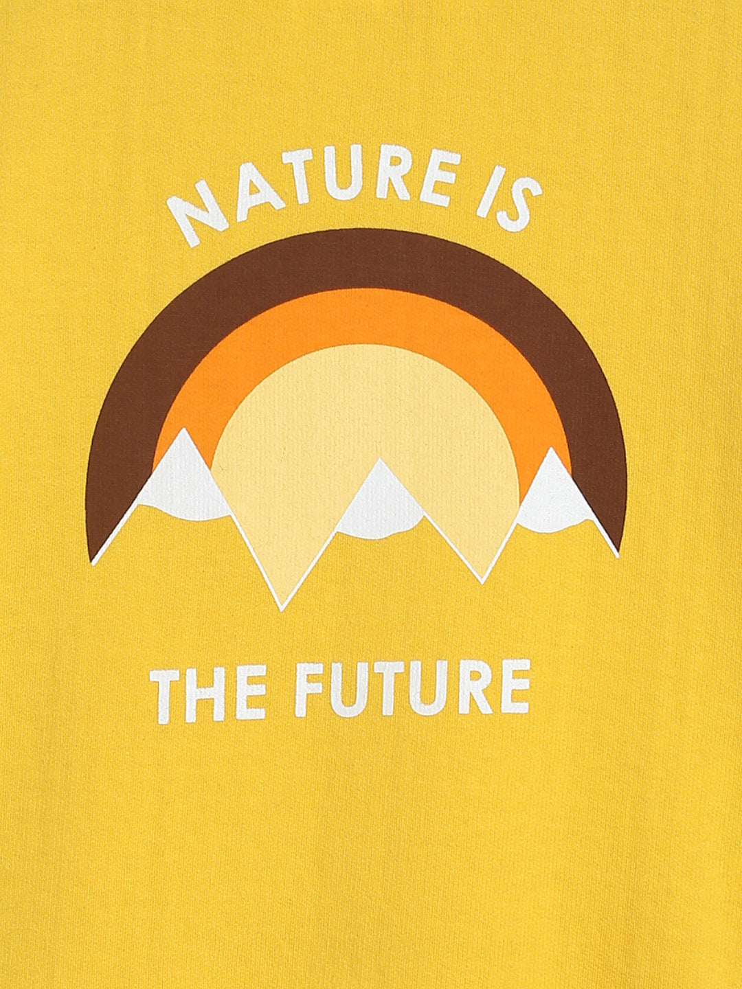 Boys Yellow Rainbow Print Sweatshirt