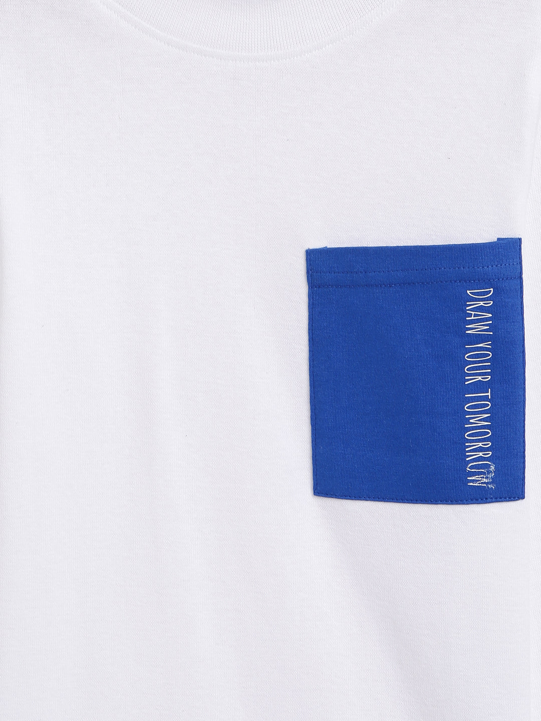 Boys Blue Patch Pocket Sweatshirt