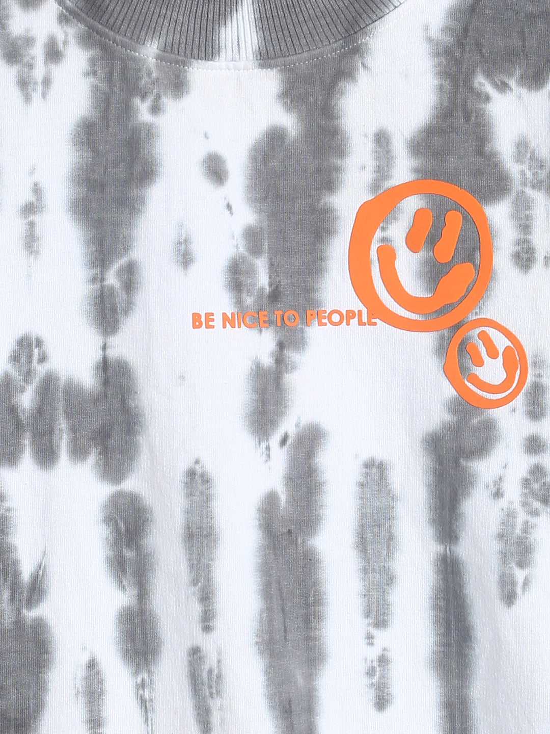 Boys Light Grey Printed Sweatshirt