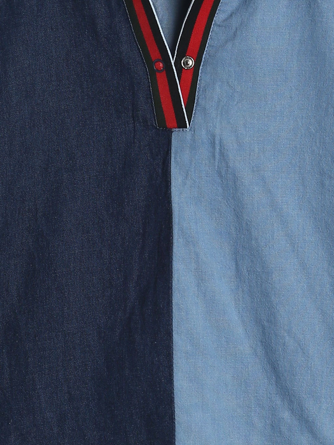 Girls Regular Fit Blue Full Sleeve Cotton T-Shirt