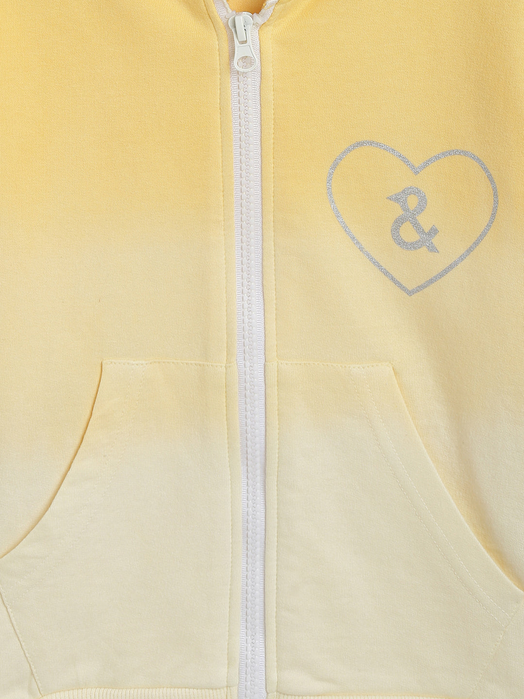 Girls Yellow Ombre Sweatshirt