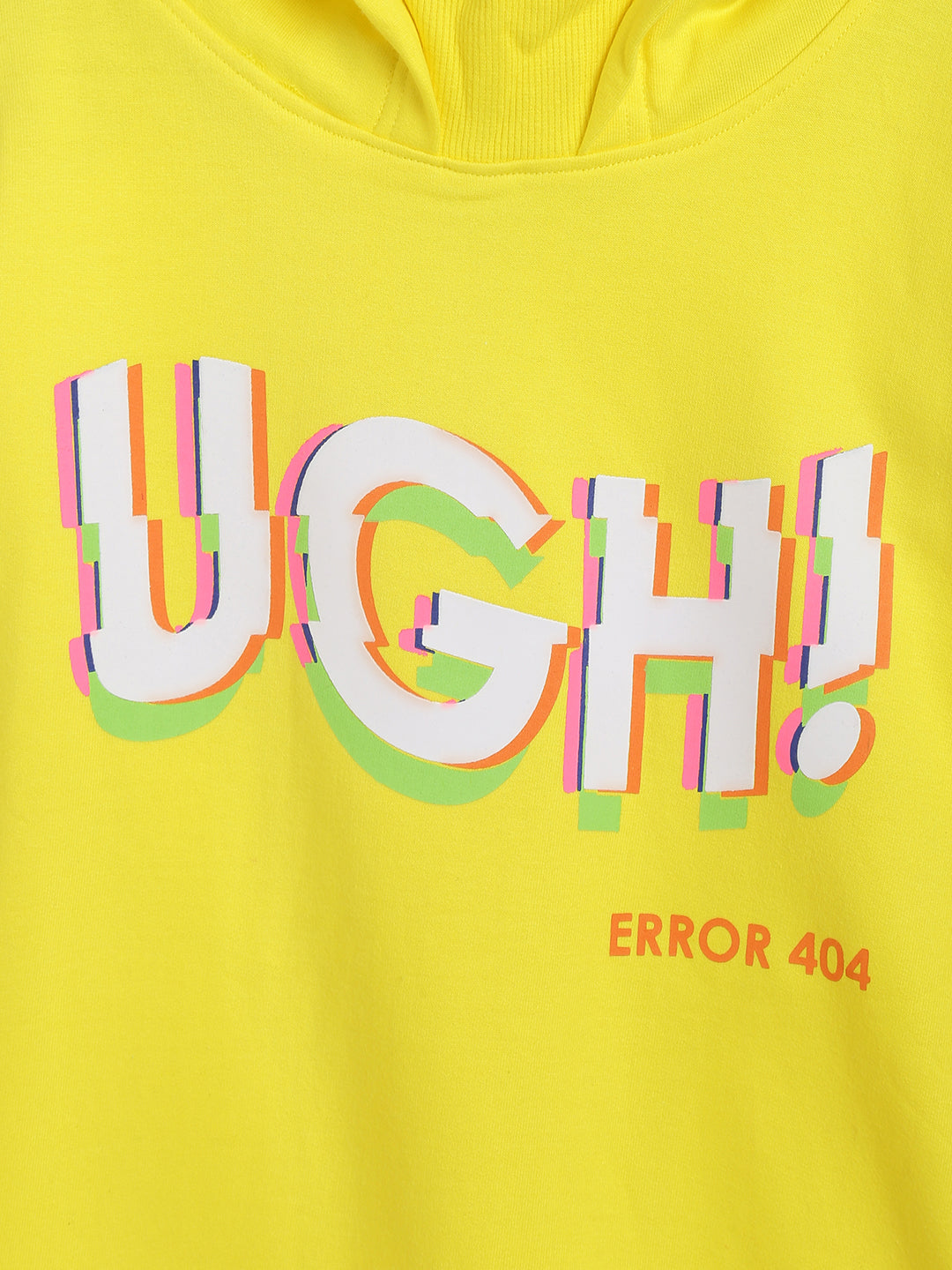 Boys Yellow Printed Sweatshirt