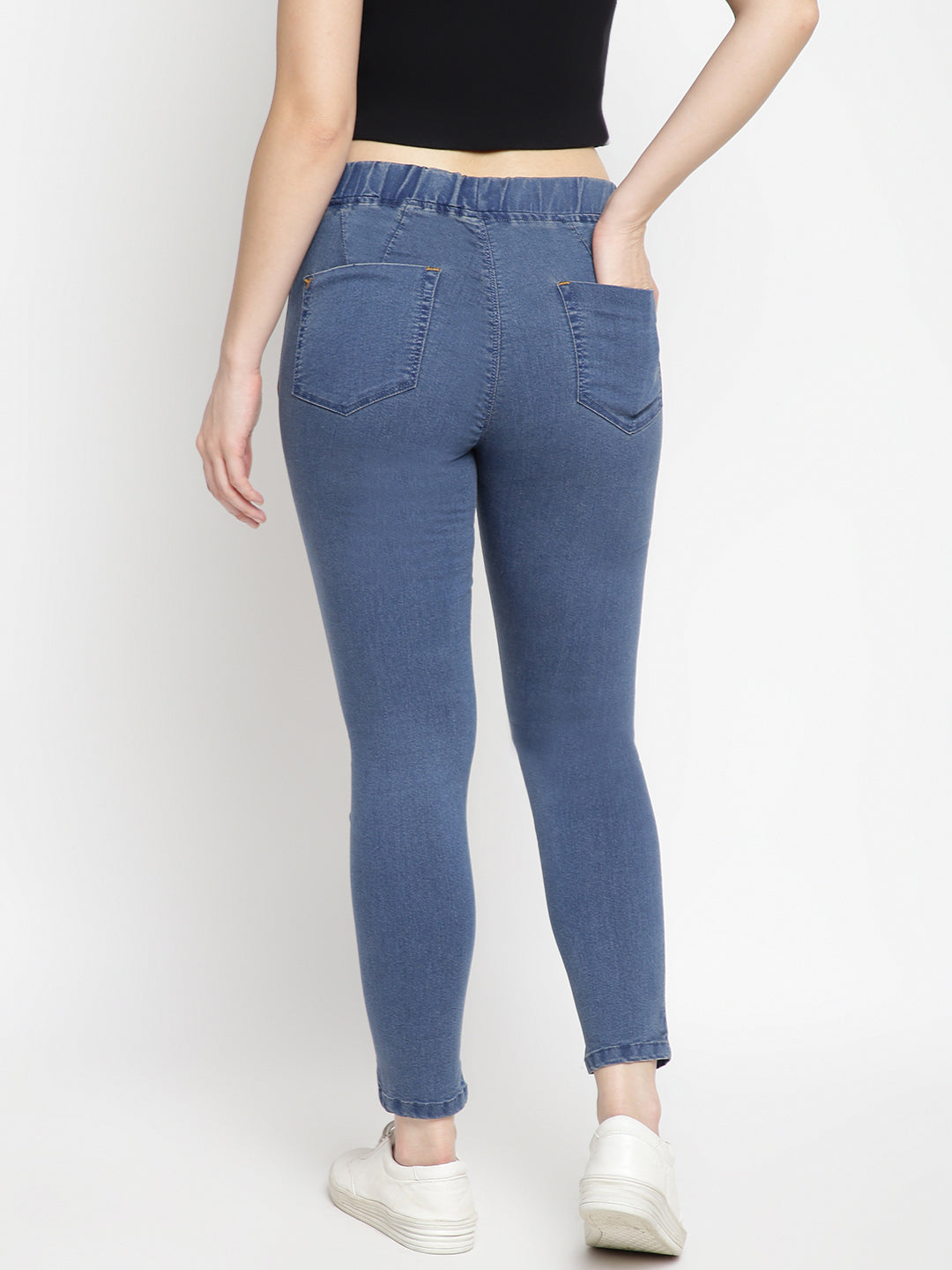 Women Mid Blue Denim Jegging