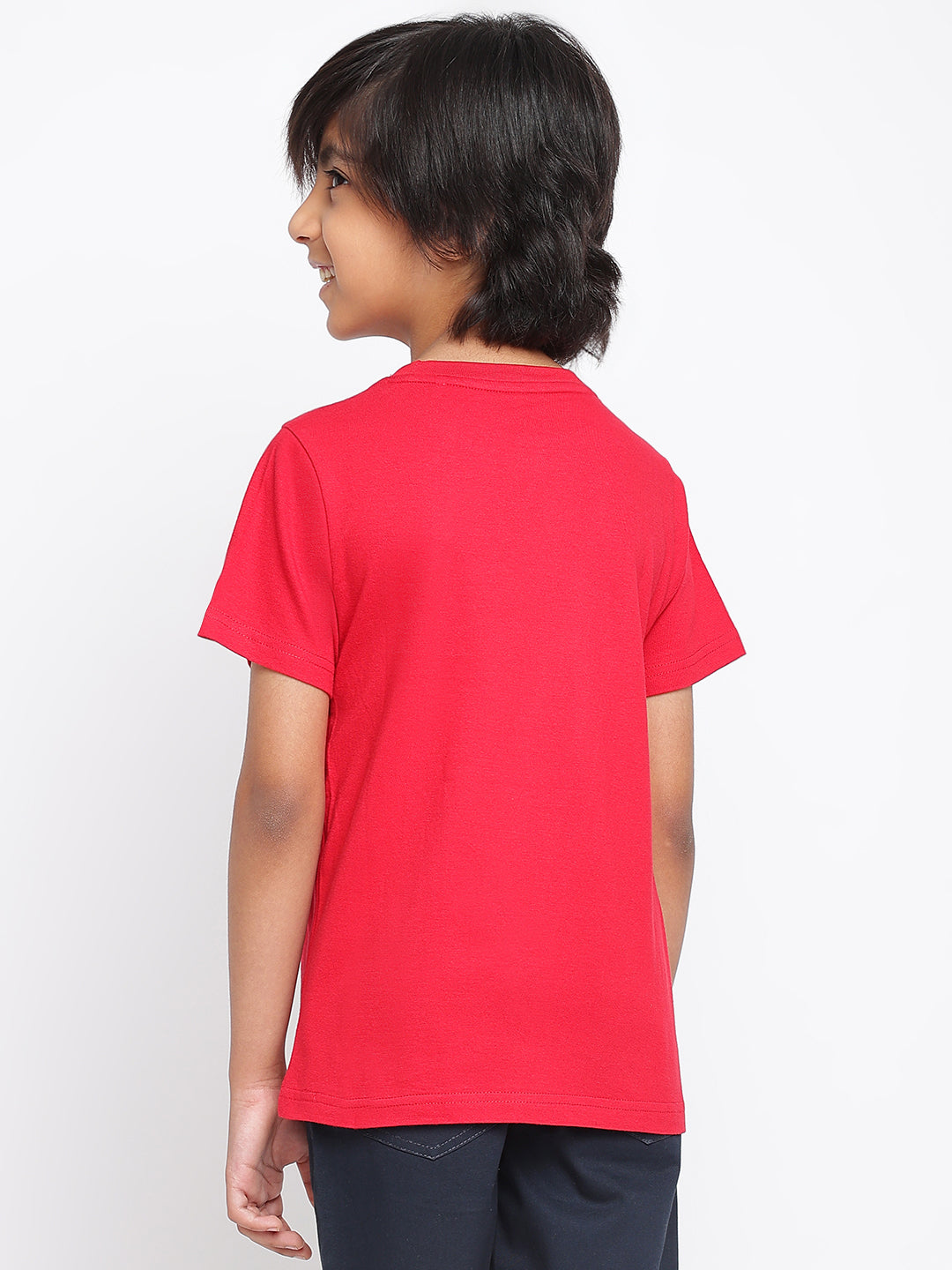 BOYS REGULAR FIT RED T-SHIRT