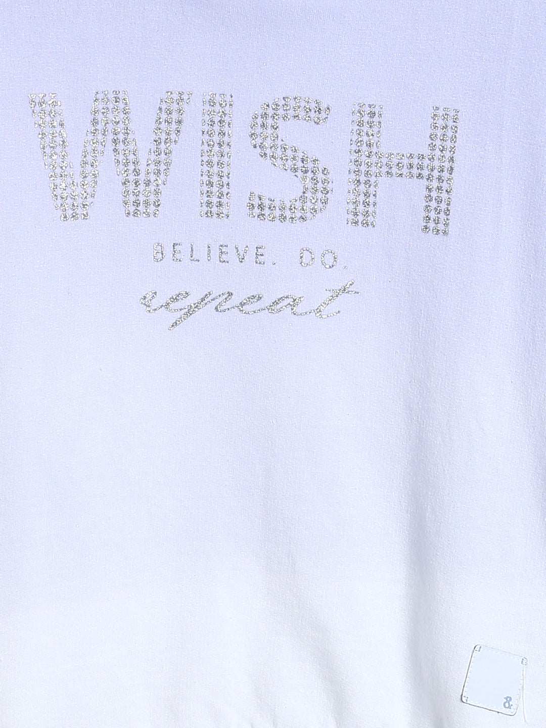 Girls Blue Ombre Printed Sweatshirt With Hood