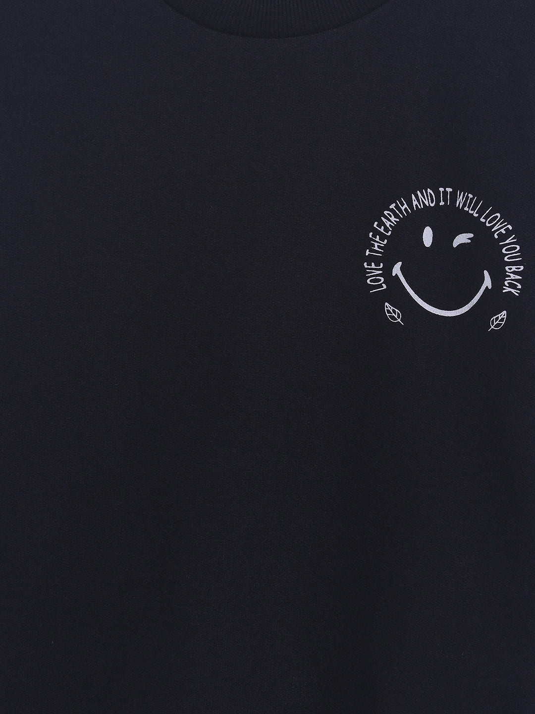 Boys/Girls Navy Blue Round Neck Lounge Set