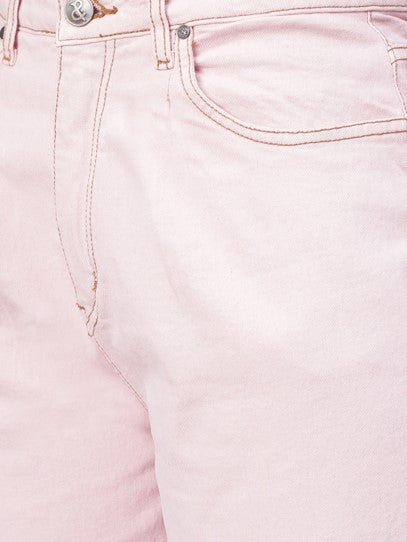 Women Light Pink Skinny Fit Jeans