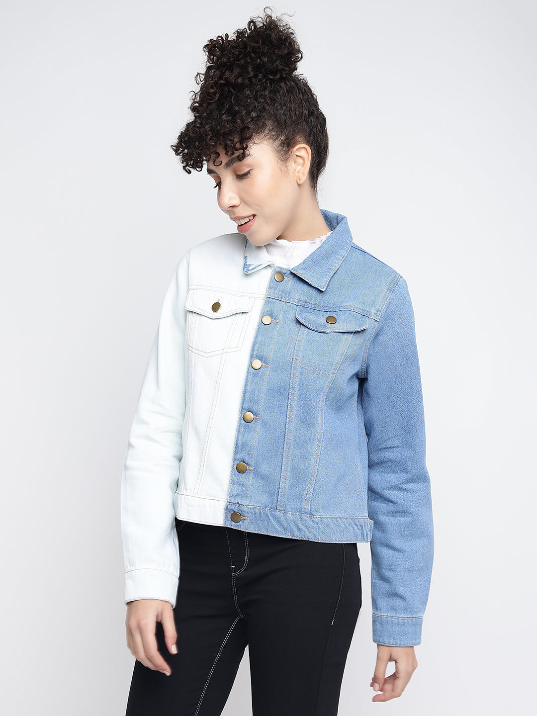 Women Light Blue Denim Jacket