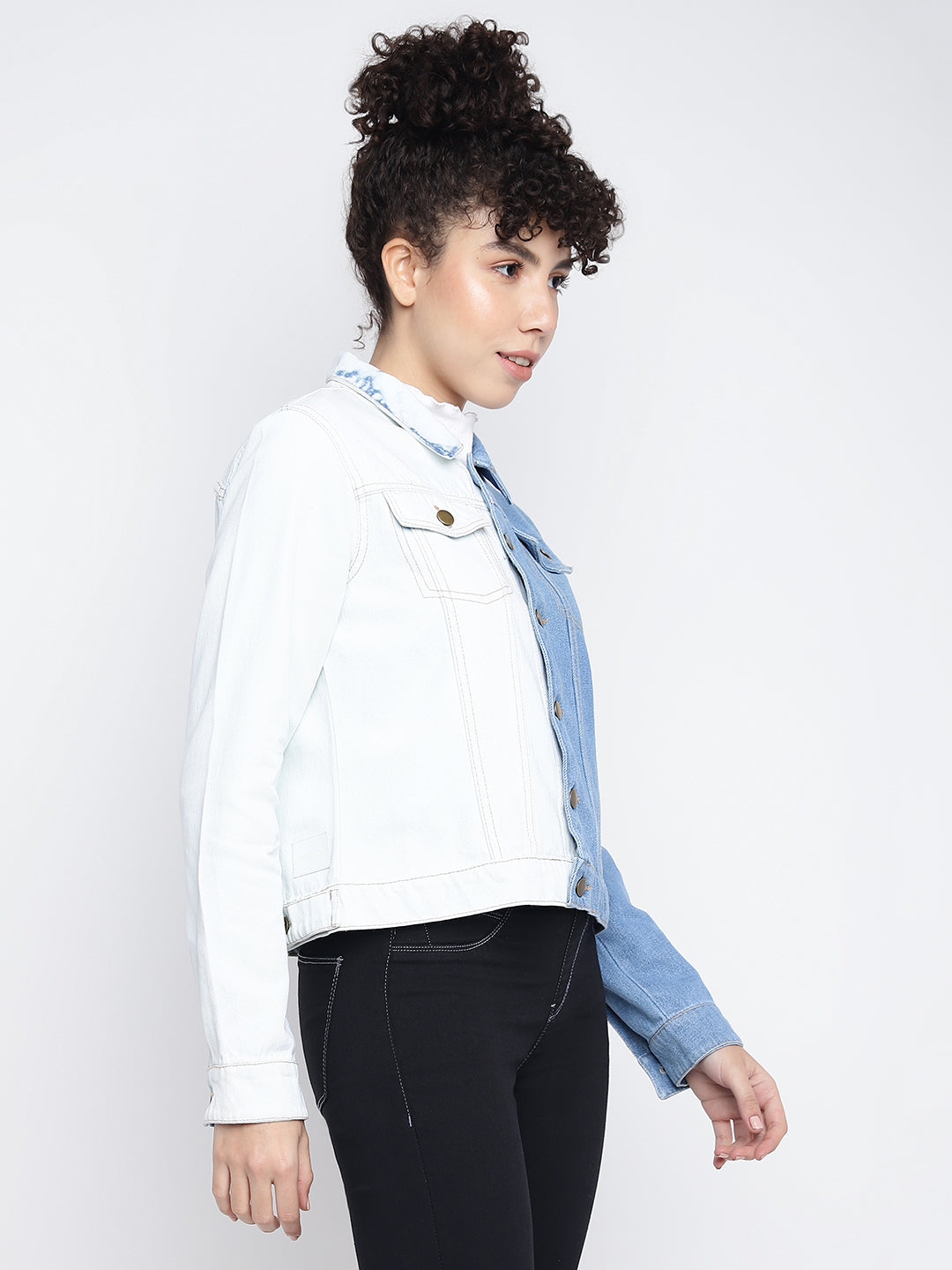 Women Light Blue Denim Jacket