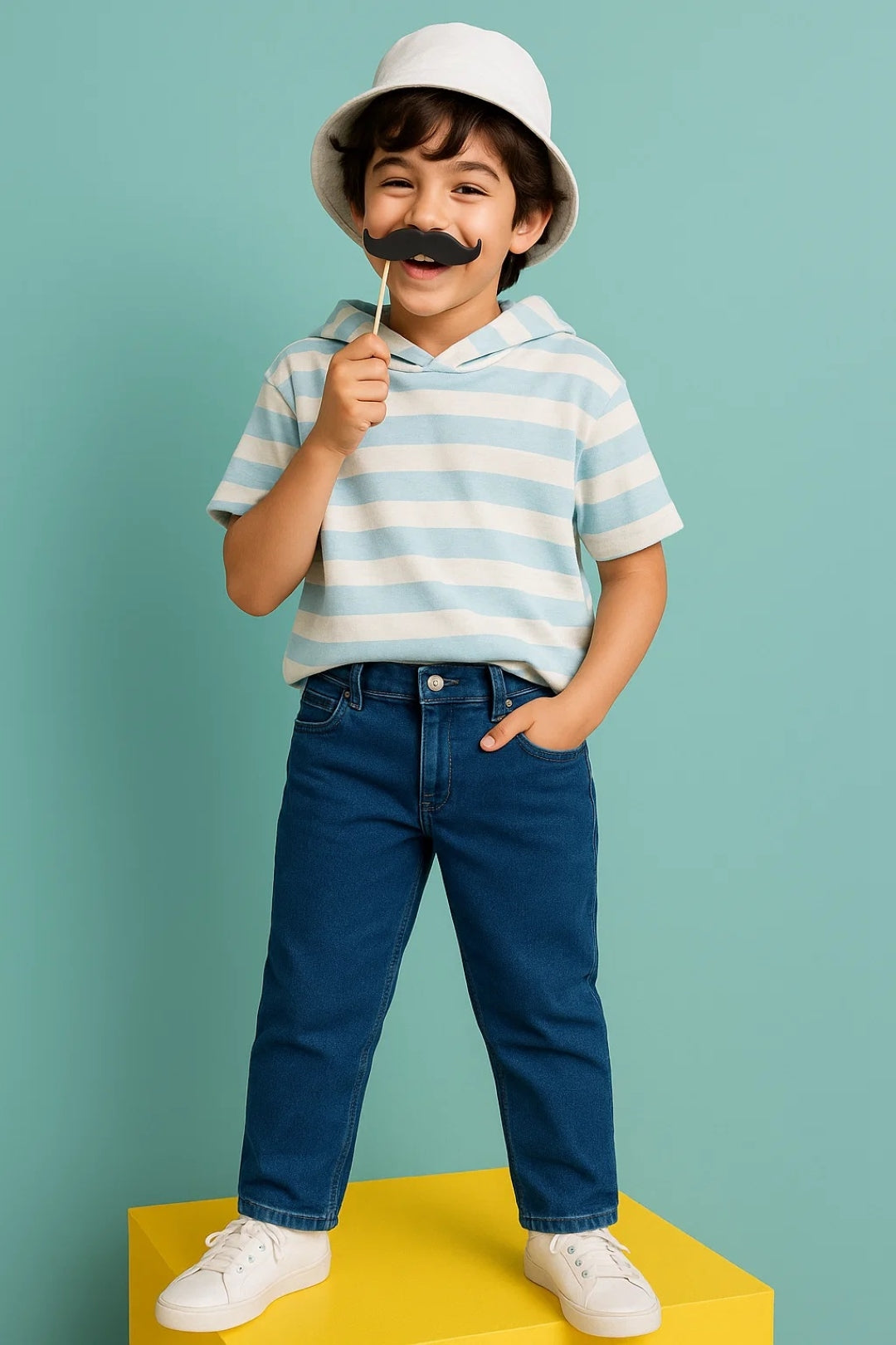 Boys Blue Slim Fit Denim Jeans