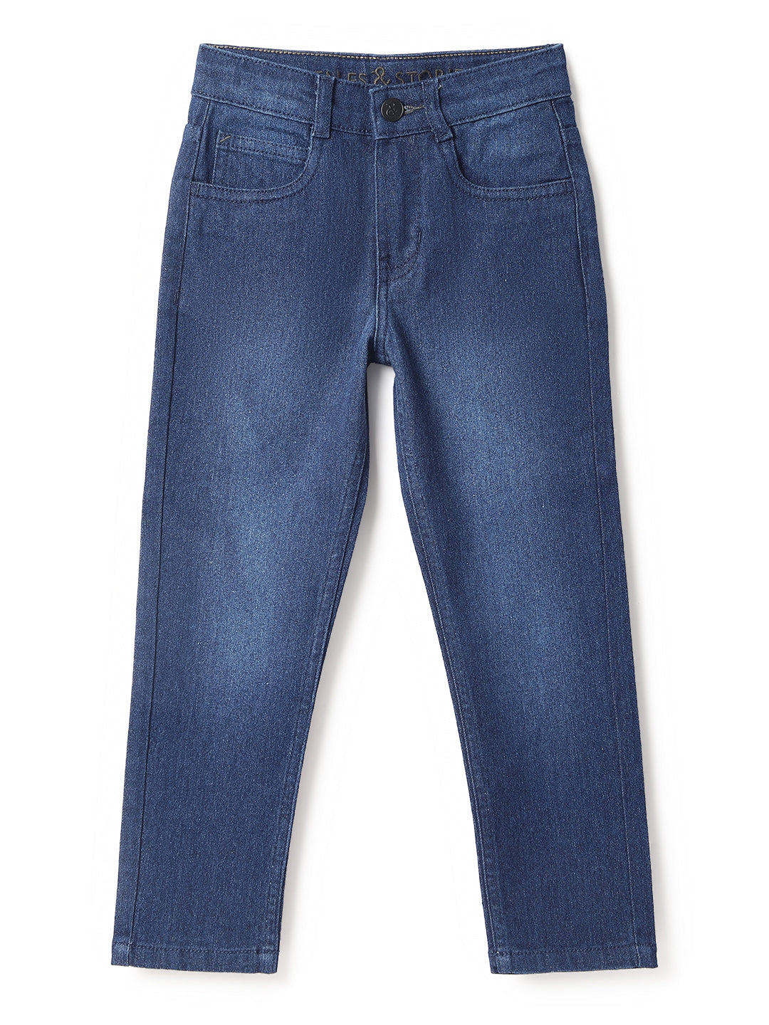 Boys Dark Blue Stretchable Casual Jeans