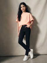 Girls Denim Black Denim Jeans