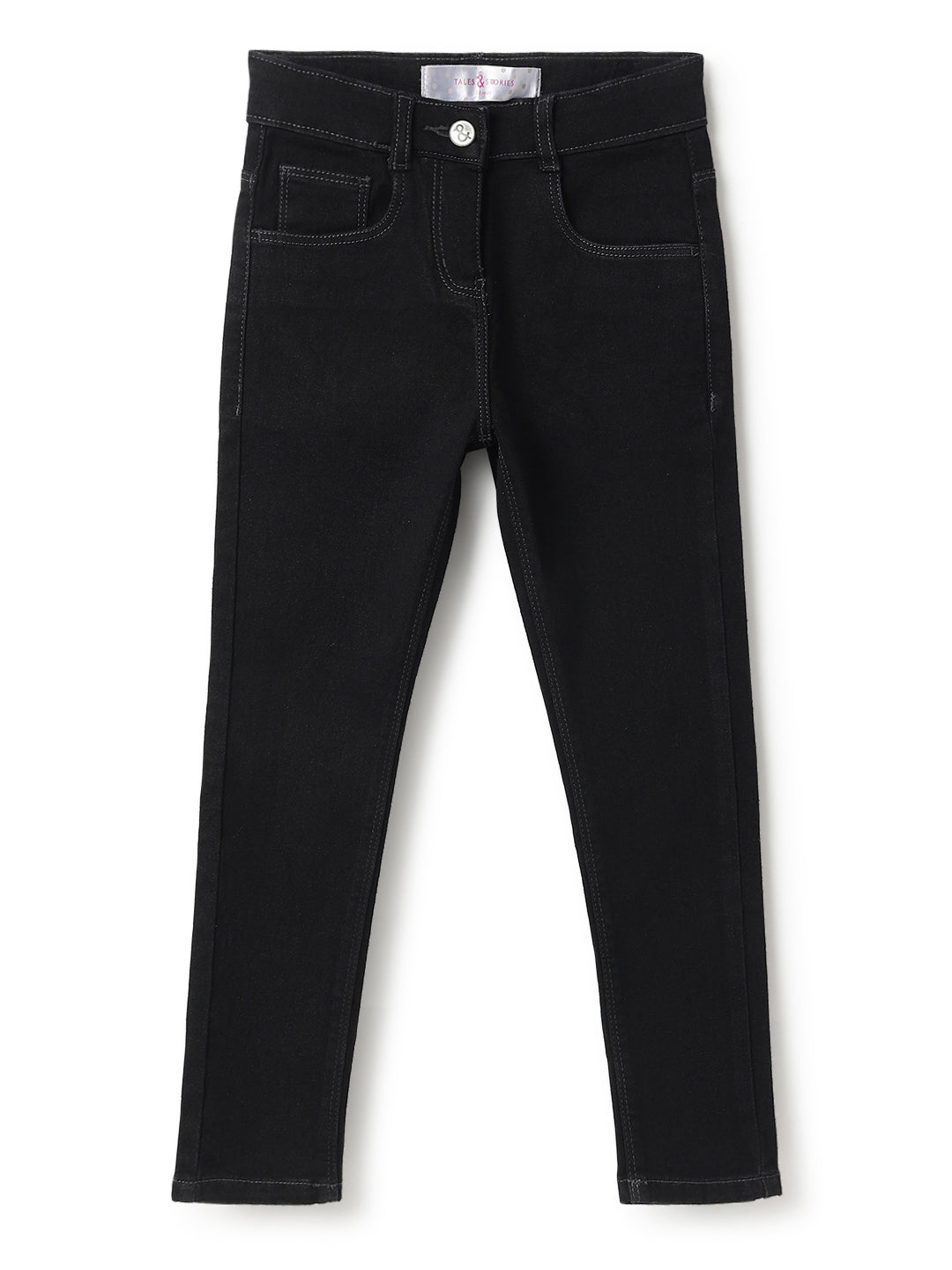 Girls Black Denim Jeans