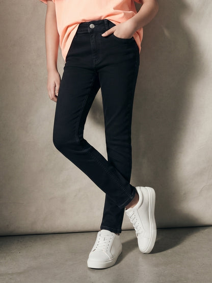 Girls Denim Black Denim Jeans