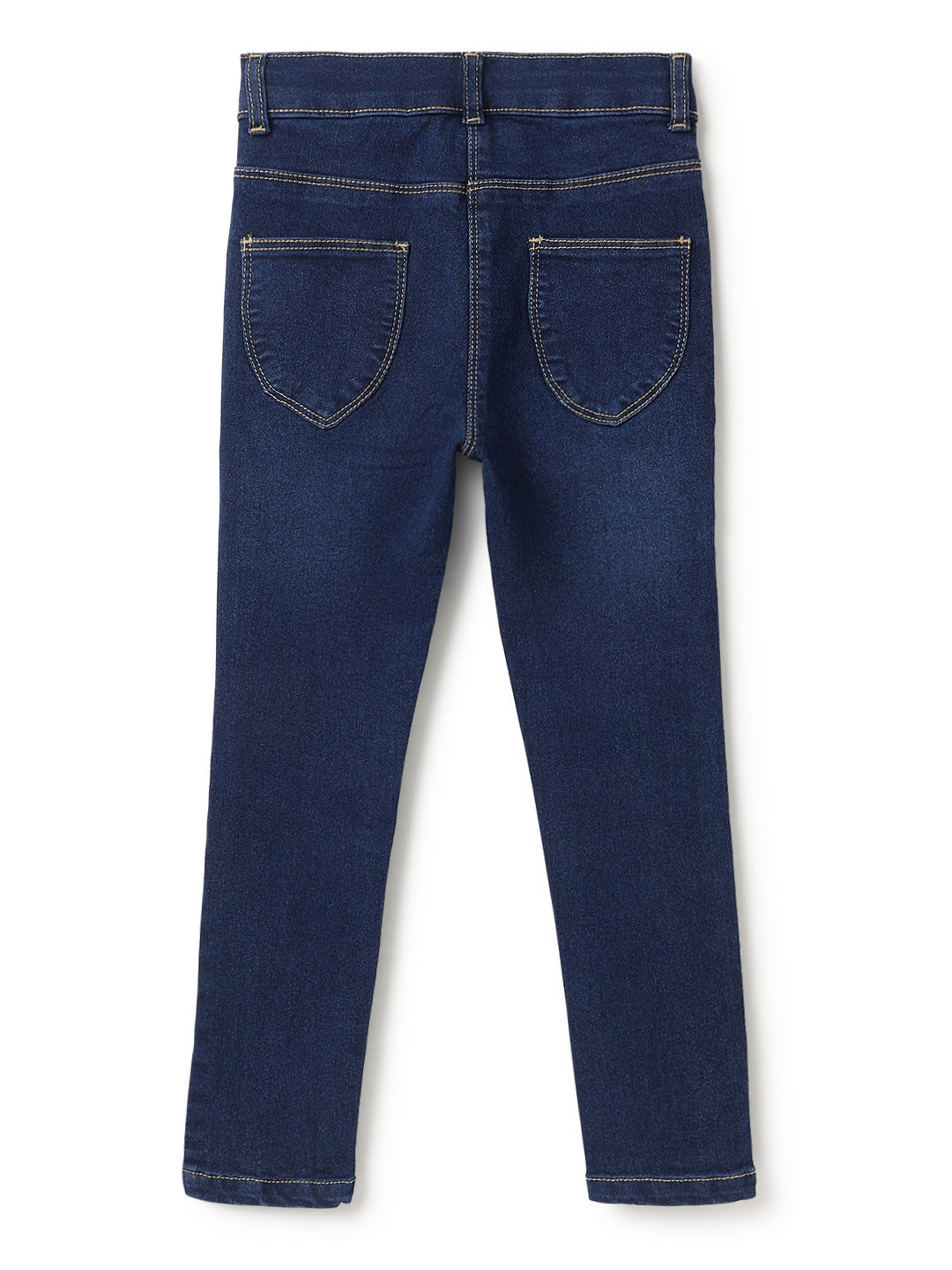 Girls Slim Fit Denim Blue Jeans