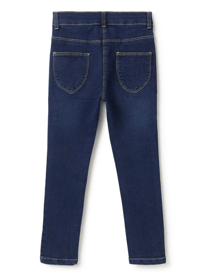 Girls Slim Fit Denim Blue Jeans