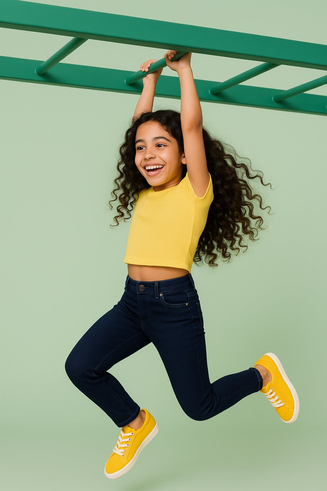 Girls Blue Slim Fit Jeans