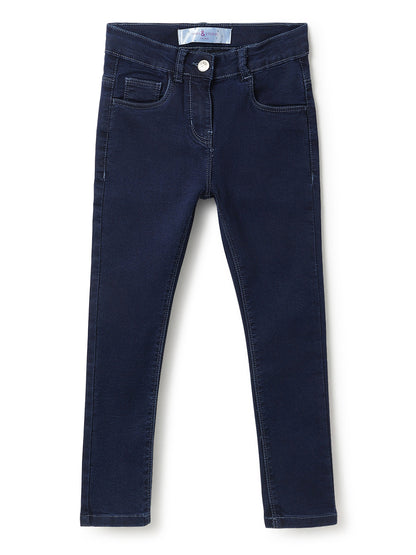 Girls Blue Slim Fit Jeans