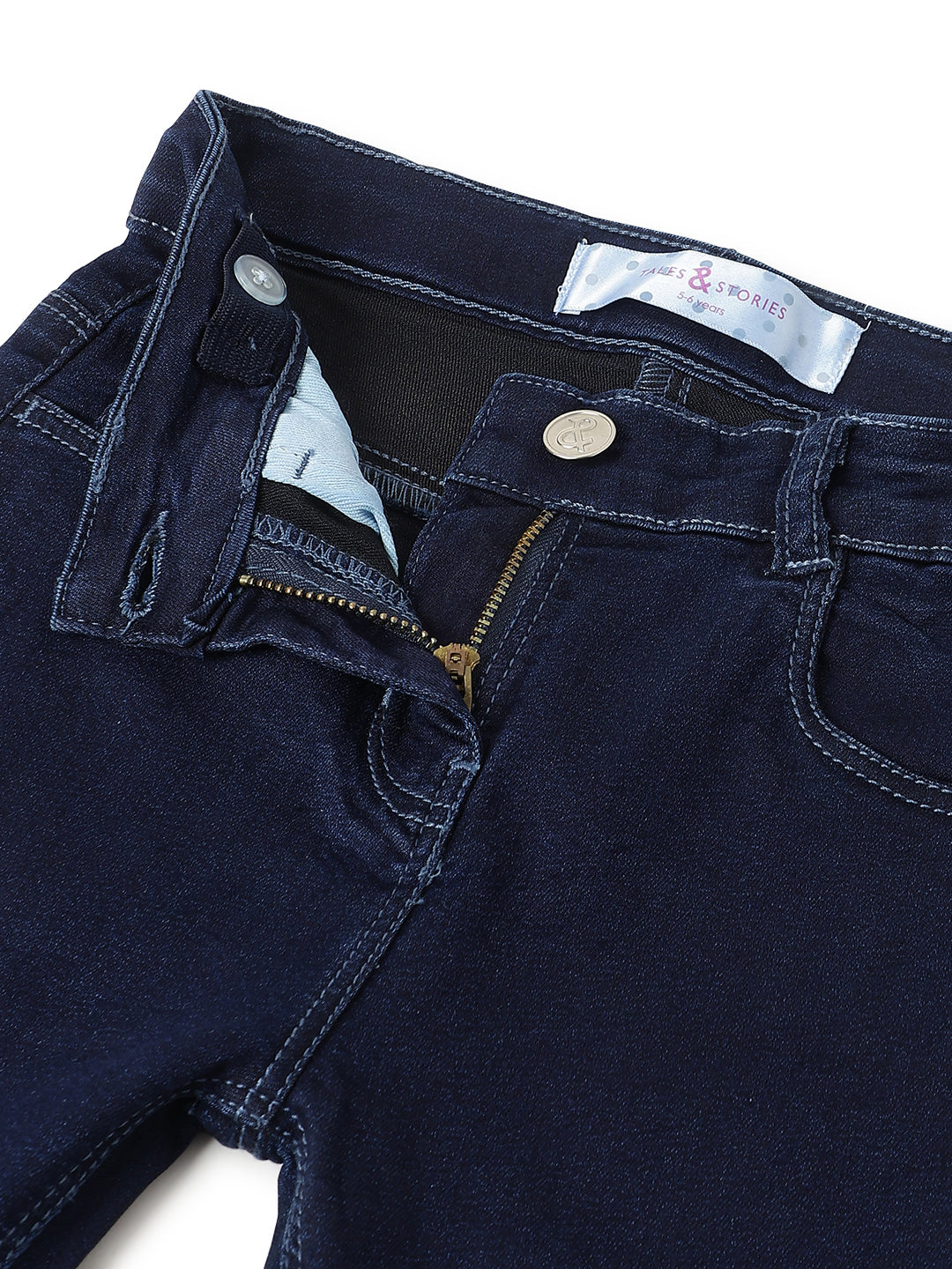 Girls Blue Slim Fit Jeans