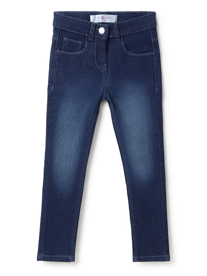 Girls Blue Slim Fit Jeans