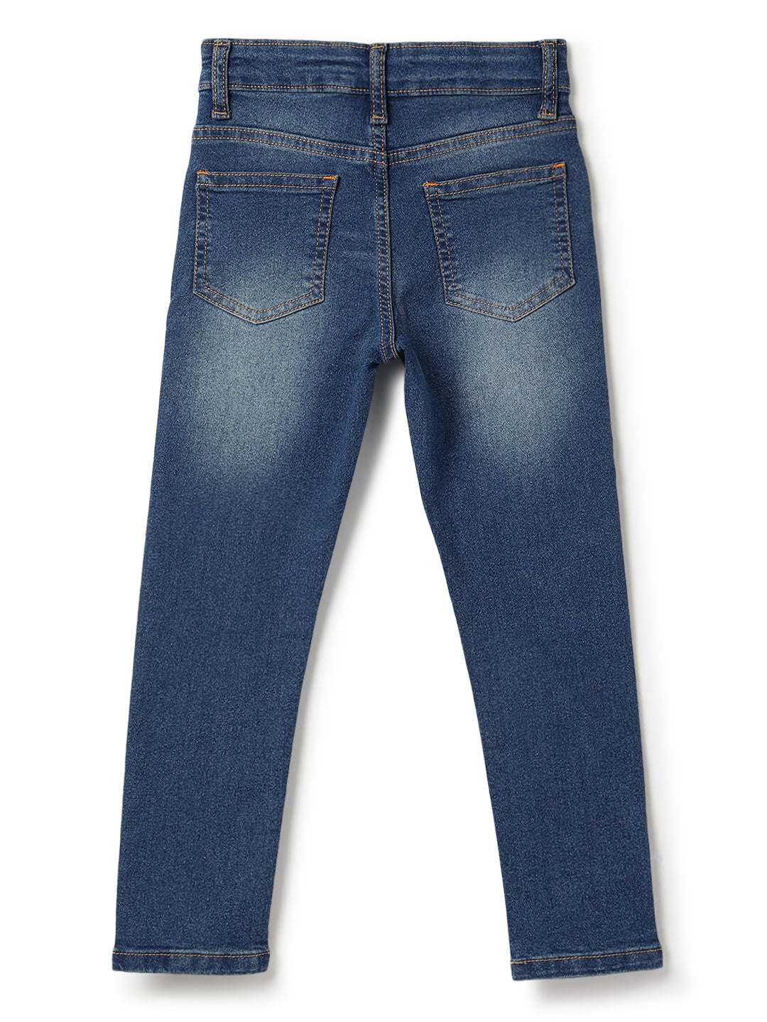 Boys Khakhi Tint Stretchable Denim Jeans